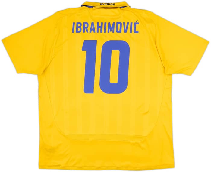 2009-10 Sweden Home Shirt Ibrahimovic #10 - 8/10 - (XXL)