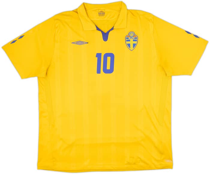 2009-10 Sweden Home Shirt Ibrahimovic #10 - 8/10 - (XXL)