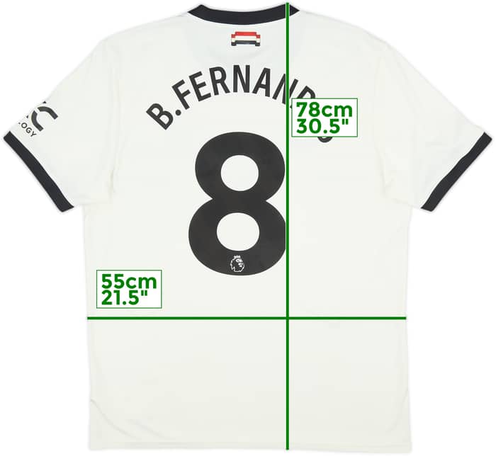 2024-25 Manchester United Third Shirt B.Fernandes #8 - 8/10 - (XL)