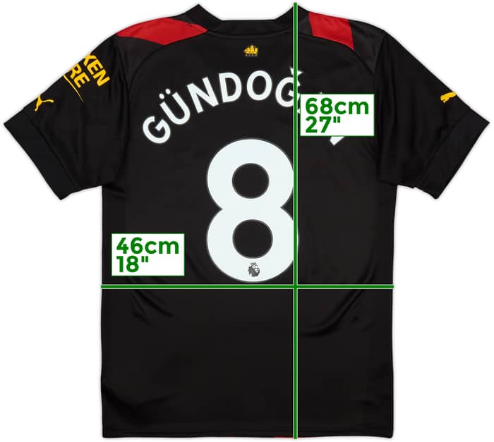2022-23 Manchester City Away Shirt Gundogan #8 - 8/10 - (S)