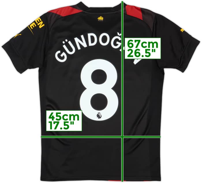 2022-23 Manchester City Away Shirt Gundogan #8 - 8/10 - (S)