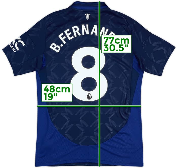 2024-25 Manchester United Away Shirt B.Fernandes #8 - 10/10 - (M)