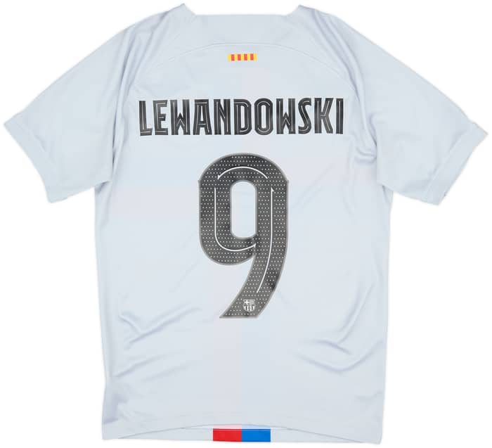2022-23 Barcelona Third Shirt Lewandowski #9 - 7/10 - (S)