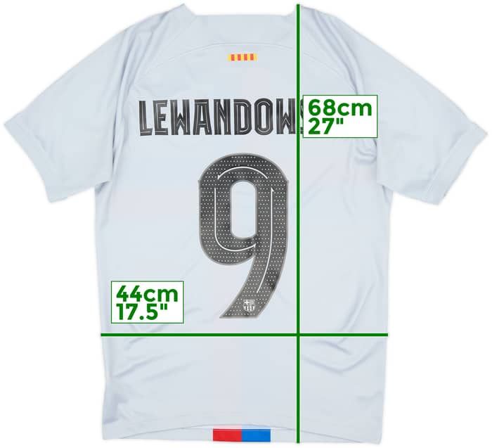 2022-23 Barcelona Third Shirt Lewandowski #9 - 7/10 - (S)