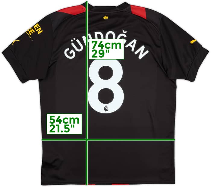 2022-23 Manchester City Away Shirt Gundogan #8 - 9/10 - (L)