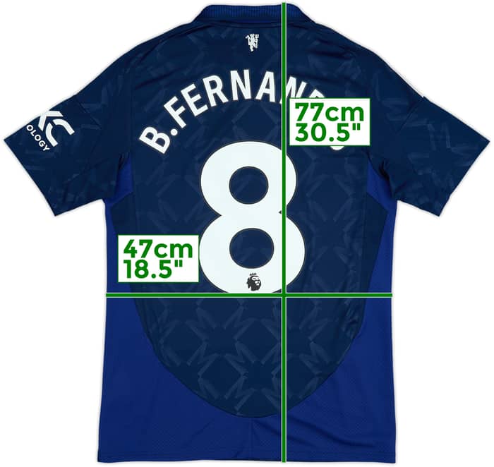 2024-25 Manchester United Away Shirt B.Fernandes #8 - 8/10 - (M)