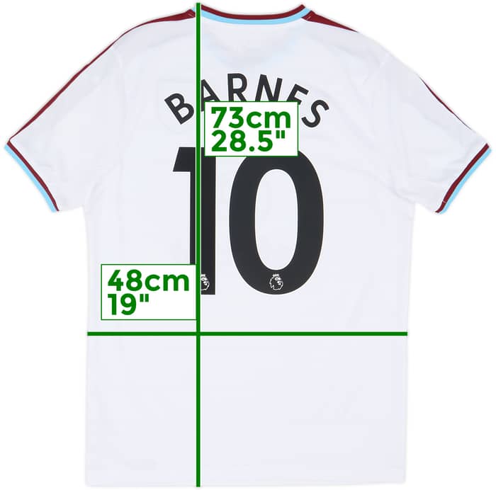 2017-18 Burnley Away Shirt Barnes #10 - 9/10 - (M)