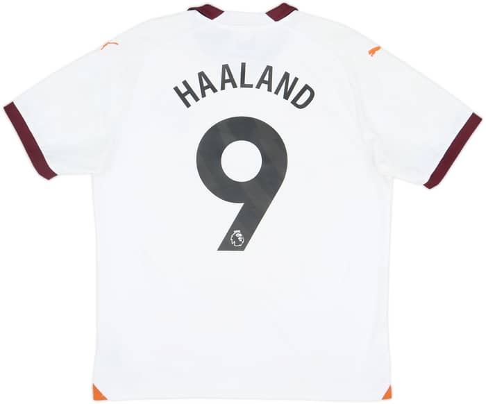2023-24 Manchester City Away Shirt Haaland #9 - 8/10 - (L)