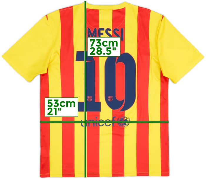 2013-15 Barcelona Basic Away Shirt Messi #10 - 8/10 - (M)
