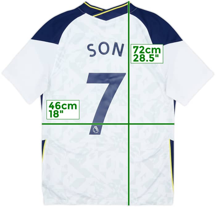 2020-21 Tottenham Home Shirt Son #7 - 8/10 - (M)