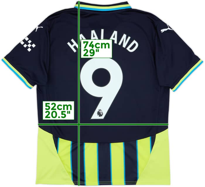 2024-25 Manchester City Away Shirt Haaland #9 - 10/10 - (L)