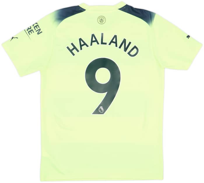2022-23 Manchester City Third Shirt Haaland #9 - 8/10 - (M)