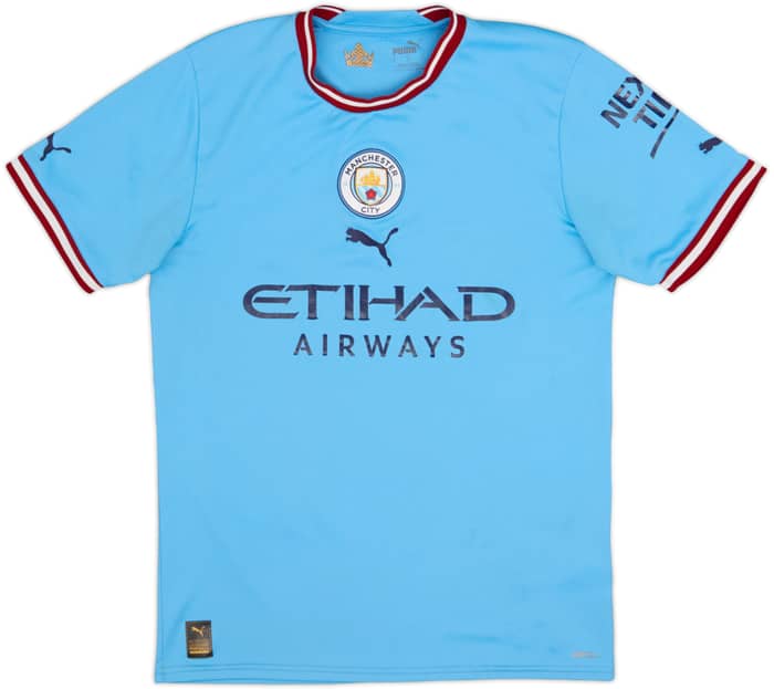 2022-23 Manchester City Home Shirt Haaland #9 - 6/10 - (S)