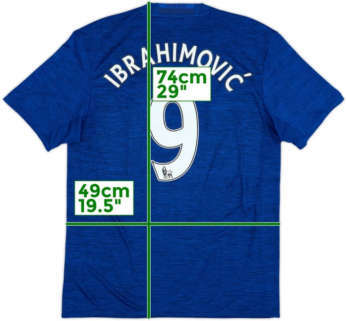 2016-17 Manchester United Away Shirt Ibrahimovic #9 - 8/10 - (M)