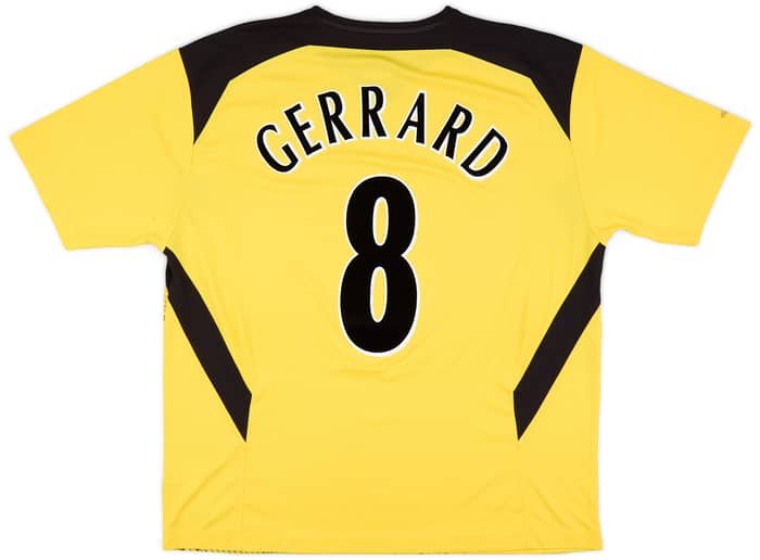 2004-06 Liverpool Away Shirt Gerrard #8 - 8/10 - (XL)