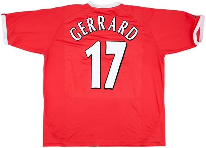 2001-03 Liverpool CL Shirt Gerrard #17 - 6/10 - (XXL)
