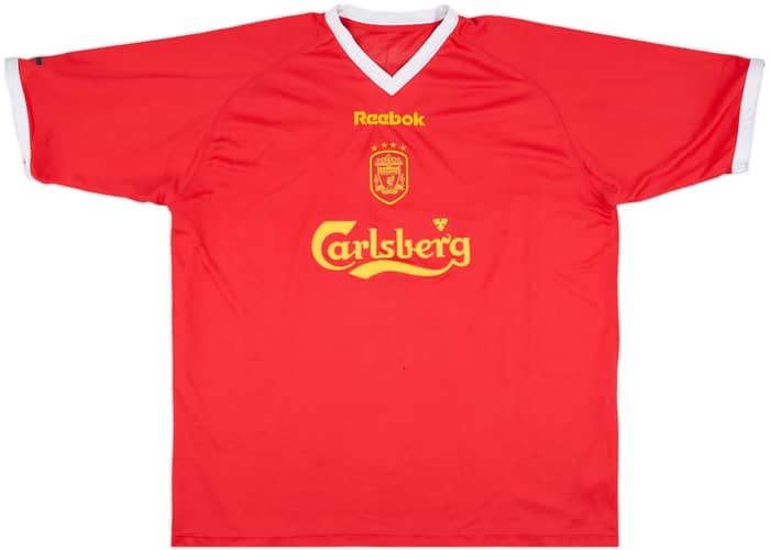 2001-03 Liverpool CL Shirt Gerrard #17 - 6/10 - (XXL)