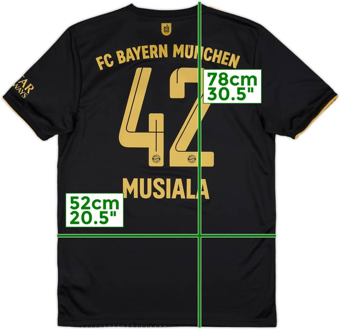 2021-22 Bayern Munich Away Shirt Musiala #42 - 10/10 - (M)