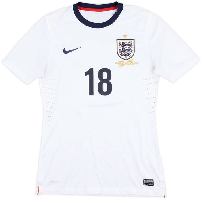 2013 England Match Issue Home Shirt #18