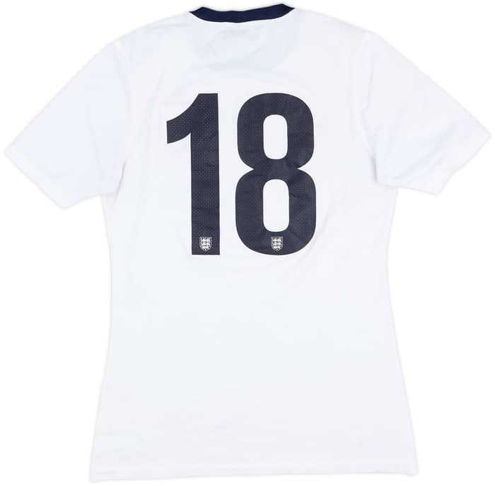 2013 England Match Issue Home Shirt #18