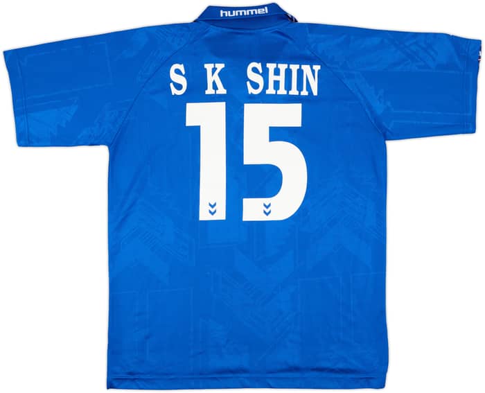 1998-00 Hummel Template Shirt S.K.Shin #15 (South Korea) - 8/10 - (XL)