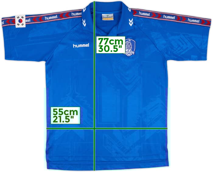 1998-00 Hummel Template Shirt S.K.Shin #15 (South Korea) - 8/10 - (XL)