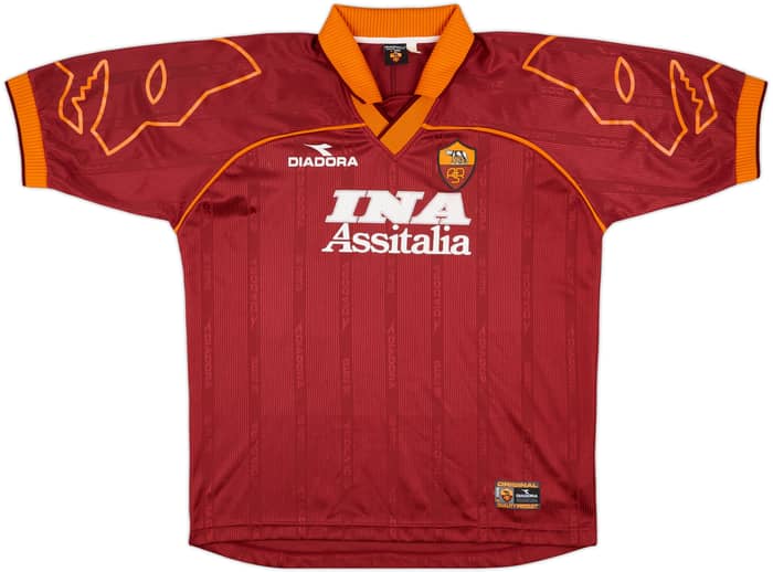 1999-00 Roma Home Shirt Aldair #6 - 7/10 - (XXL)