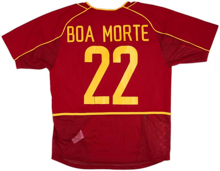 2002 Portugal Match Worn Home Shirt Boa Morte #22