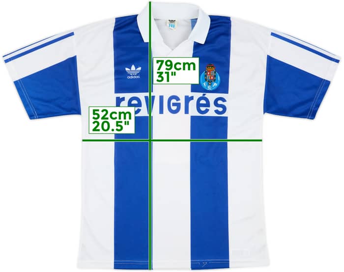 1988-90 Porto Home Shirt #7 - 8/10 - (L)