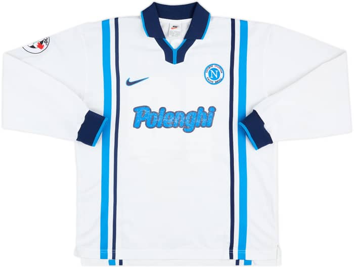 1997-98 Napoli Player Issue Away L/S Shirt Protti #10 - 5/10 - (L)