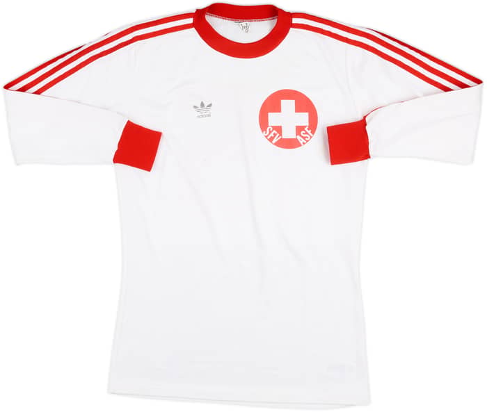 1976-80 Switzerland Match Issue Away L/S Shirt #15