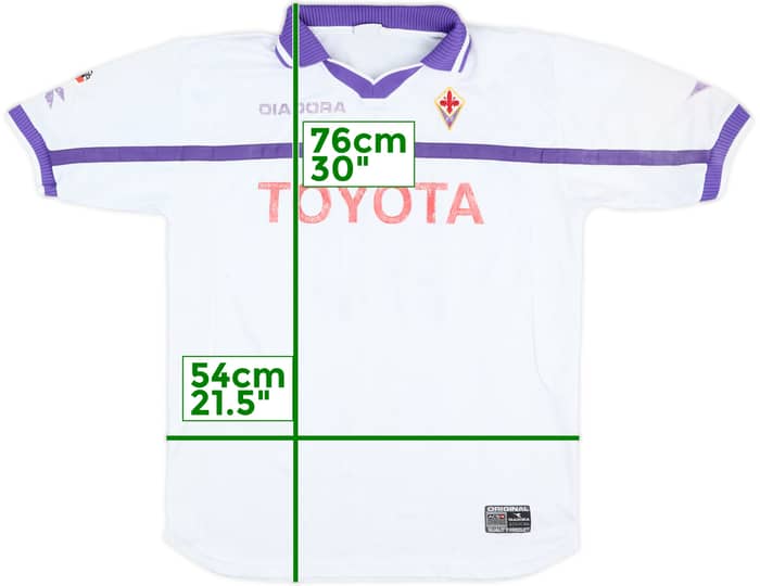 2000-01 Fiorentina Match Issue Away Shirt #14