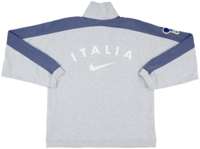 1996-97 Italy Nike 1/4 Zip Sweat Top - 9/10 - (S)