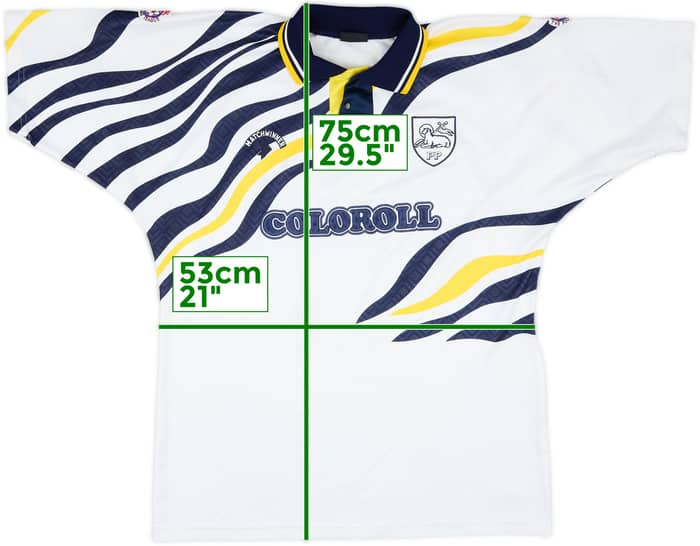 1992-93 Preston North End Match Issue Home Shirt #9