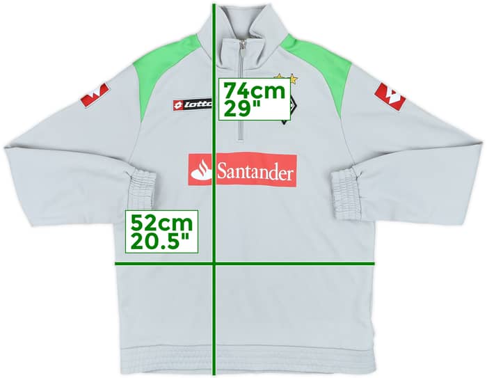 2010-11 Borussia Monchengladbach Lotto 1/4 Zip Training Top - 8/10 - (S)