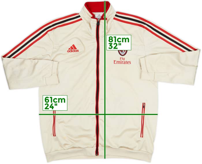 2012-13 AC Milan adidas Track Jacket - 8/10 - (L/XL)