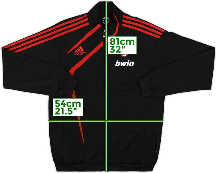 2008-09 AC Milan adidas Track Jacket - 8/10 - (M/L)