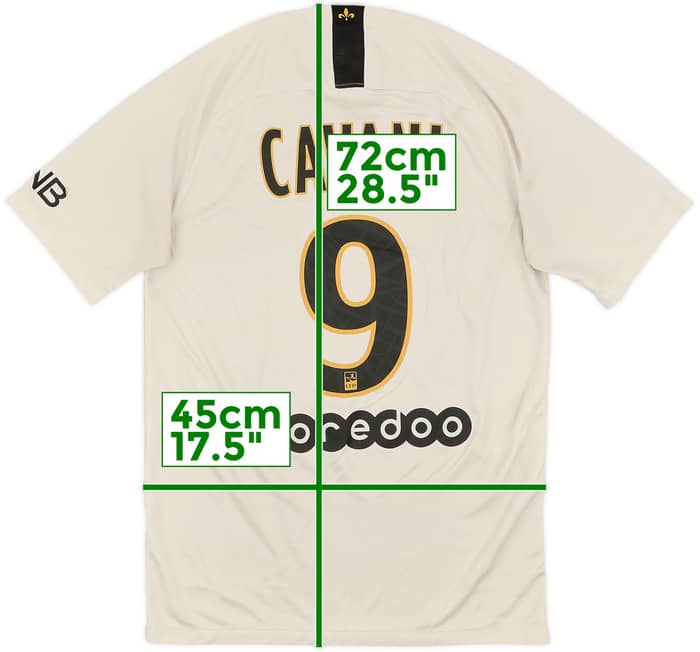 2018-19 Paris Saint-Germain Away Shirt Cavani #9 - 5/10 - (S)