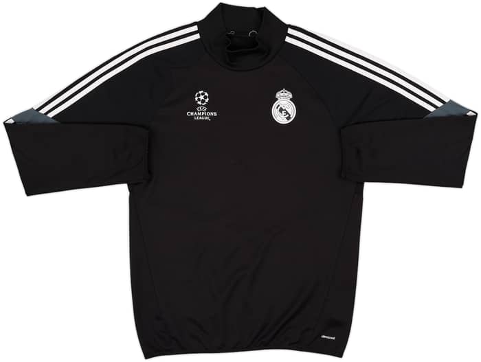 2014-15 Real Madrid CL adidas 1/4 Zip Drill Top - 8/10 - (L)