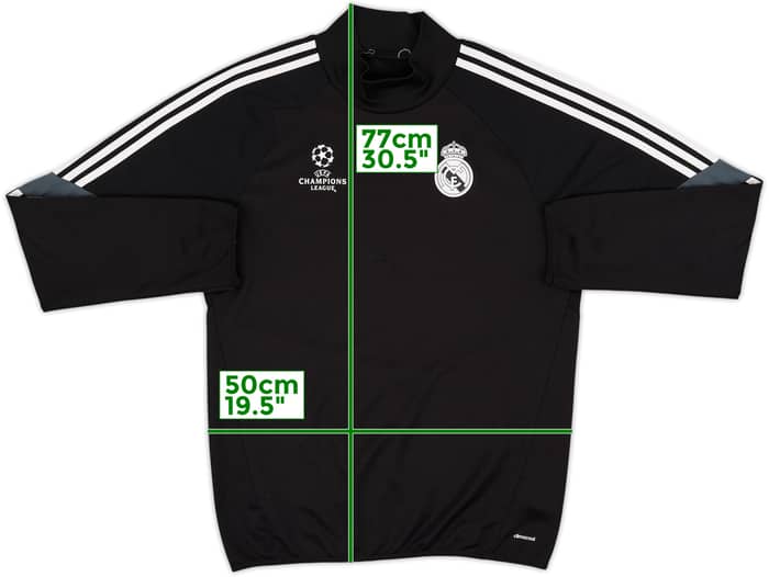 2014-15 Real Madrid CL adidas 1/4 Zip Drill Top - 8/10 - (L)