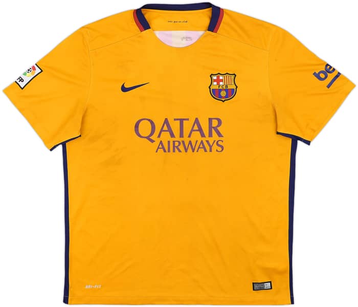 2015-16 Barcelona Away Shirt - 4/10 - (XL)
