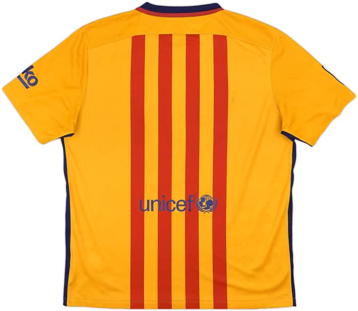2015-16 Barcelona Away Shirt - 4/10 - (XL)
