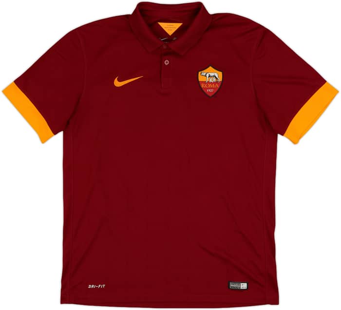 2014-15 Roma Home Shirt De Rossi #16 - 8/10 - (M)