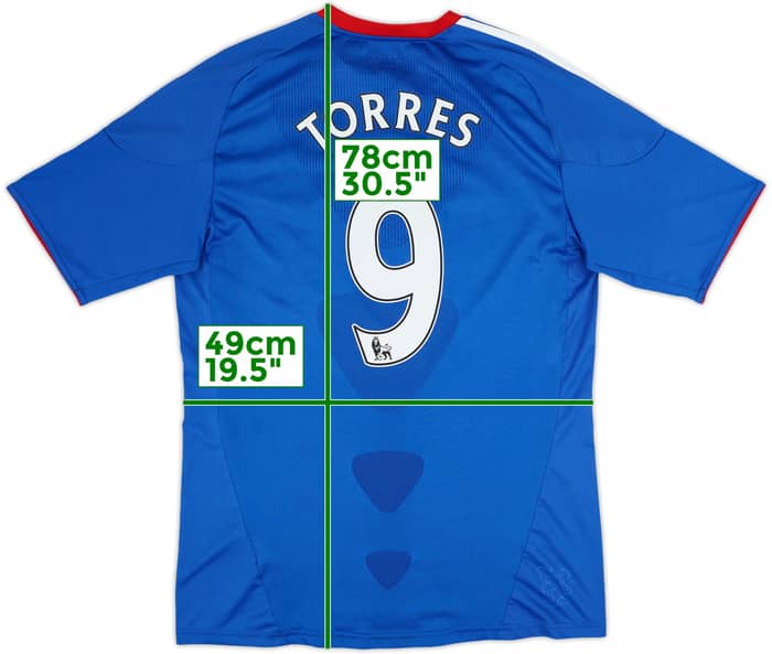 2010-11 Chelsea Home Shirt Torres #9 - 9/10 - (M)