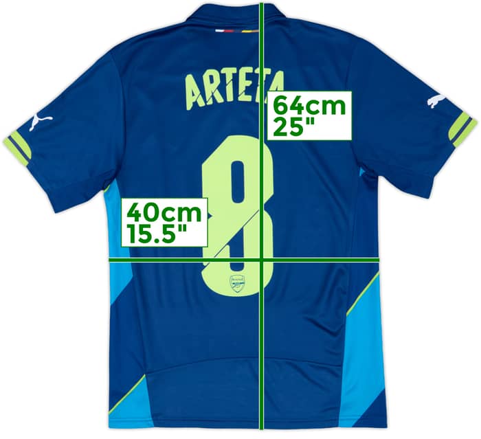 2014-15 Arsenal Third Shirt Arteta #8 - 10/10 - (XS)