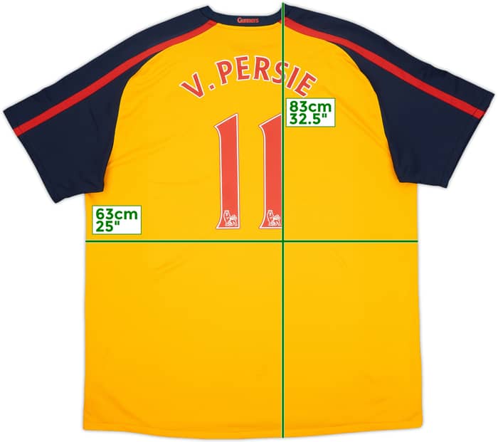2008-09 Arsenal Away Shirt V.Persie #11 - 7/10 - (XXL)