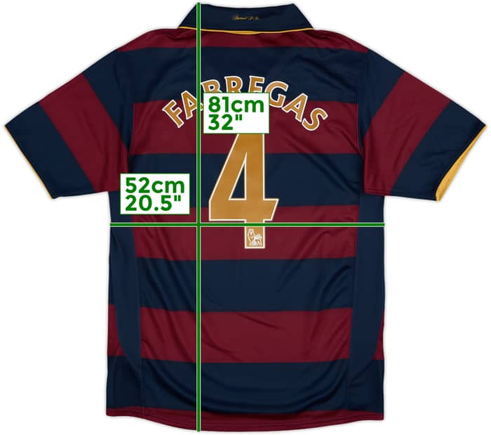 2007-08 Arsenal Third Shirt Fabregas #4 - 9/10 - (M)