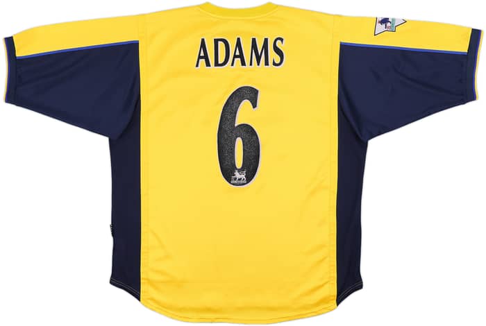 1999-01 Arsenal Away Shirt Adams #6 - 7/10 - (XL)