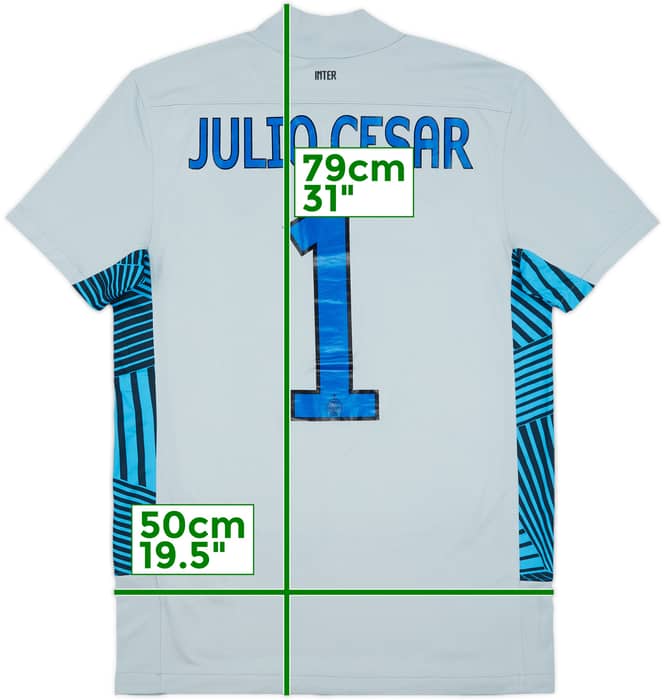 2011-12 Inter Milan GK S/S Shirt Julio Cesar #1 - 7/10 - (M)