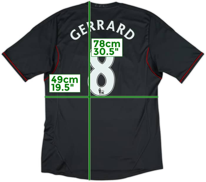 2011-12 Liverpool Away Shirt Gerrard #8 - 7/10 - (M)